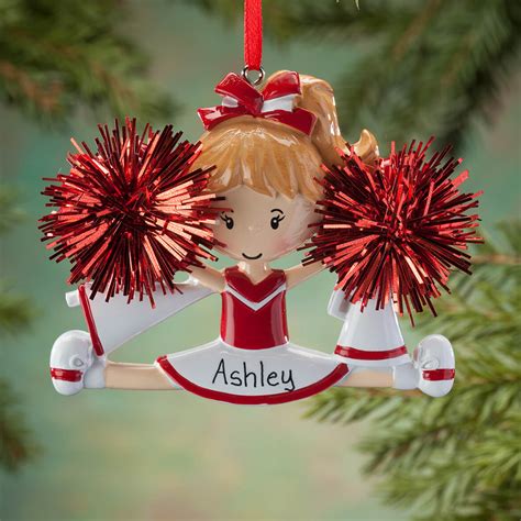 cheerleading gifts for team|cheerleader ornaments personalized gifts.